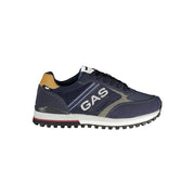 Gas Blue Polyester Men Sneaker