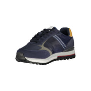 Gas Blue Polyester Men Sneaker