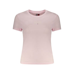 Tommy Hilfiger Pink Cotton Women T-Shirt