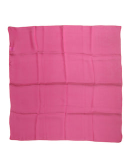 Dolce & Gabbana Pink Silk Neck Wrap Square Foulard Scarf