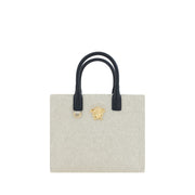Versace Beige Cotton Shoulder Bag