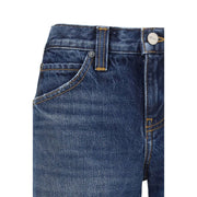 Khaite Blue Cotton Jeans Denim