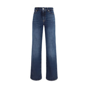 7FOR Blue Cotton Bootcut Jeans