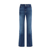 7FOR Blue Cotton Bootcut Jeans