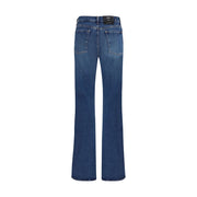 7FOR Blue Cotton Bootcut Jeans