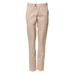 Kocca Beige Straight Mid Waist Chino Trouser Casual Pants