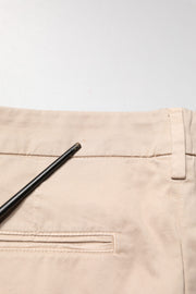 Kocca Beige Straight Mid Waist Chino Trouser Casual Pants