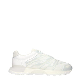 Maison Margiela White Fabric Athletic Sneakers