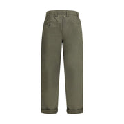 Golden Goose Green Cotton Chino Pants