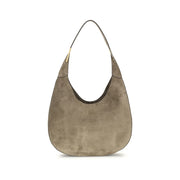 Savette Beige Calf Leather Bos Taurus Shoulder Bag