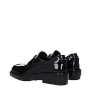 Prada Black Leather Slip-On Loafers