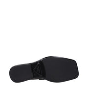 Prada Black Leather Slip-On Loafers