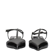 Prada Gray Leather Sandals