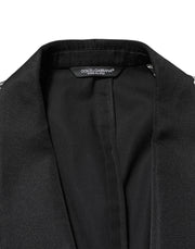 Dolce & Gabbana Black Jazz Club Silk Single Breasted Blazer