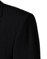 Dolce & Gabbana Black Wool Single Breasted 2 Button Blazer