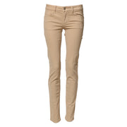 Liu Jo Beige Skinny Low Waist Denim Casual Trouser Jeans