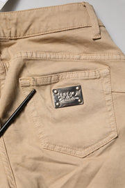 Liu Jo Beige Skinny Low Waist Denim Casual Trouser Jeans