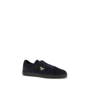 Prada Blue Calf Leather Bos Taurus Sneakers