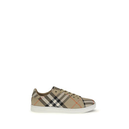 Burberry Beige Nylon Low Top Sneakers