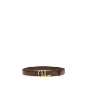Chloé Brown Calf Leather Bos Taurus Regular Belt