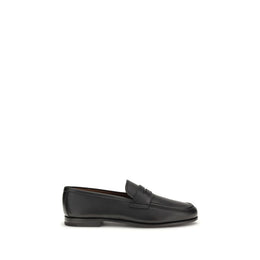 Church's Black Calf Leather Bos Taurus Slip-On Loafers