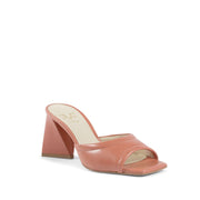 19V69 Italia Orange Leather Platform Sandals