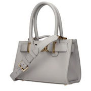 Versace Gray Leather Handbag