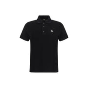 Fendi Black Cotton Polo Shirt
