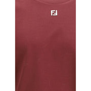 Fendi Bordeaux Cotton T-Shirt