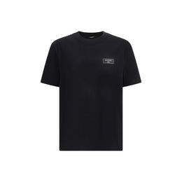 Balmain Black Cotton T-Shirt
