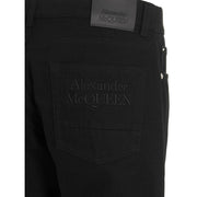 Alexander McQueen Black Cotton Skinny Jeans