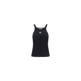 Fendi Black Cotton Tank Tops