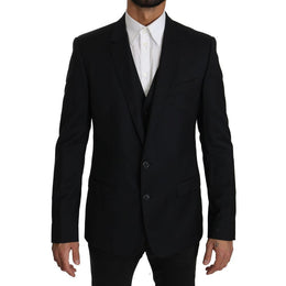 Dolce & Gabbana Blue Viscose Two-Piece Suit