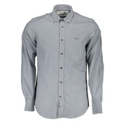 Harmont & Blaine Blue Cotton Pattern Shirt