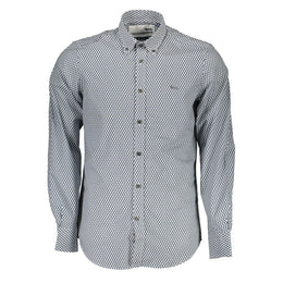 Harmont & Blaine Blue Cotton Pattern Shirt