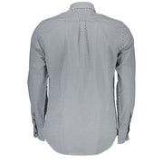 Harmont & Blaine Blue Cotton Pattern Shirt