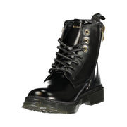Gas Black Polyurethane Women Ankle Boot