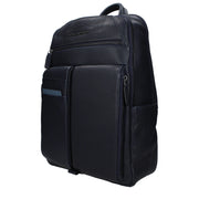 Piquadro Blue Leather Backpack