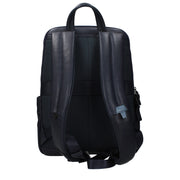 Piquadro Blue Leather Backpack