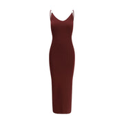 Versace Bordeaux Viscose Casual Dress