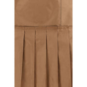 Fendi Brown Silk Mini Skirt