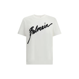 Balmain White Cotton T-Shirt