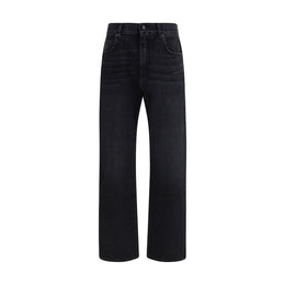 Balmain Black Cotton Jeans Denim